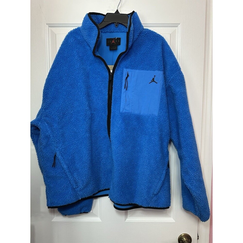 Size 2XL Nike Jordan Jumpman Full-Zip Sherpa Fleece Jacket Men’s HV0778-406 NEW